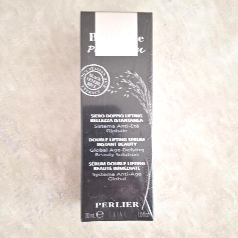 Perlier Black Rice Platinum Double Lifting Serum Instant Beauty 1 oz Sealed
